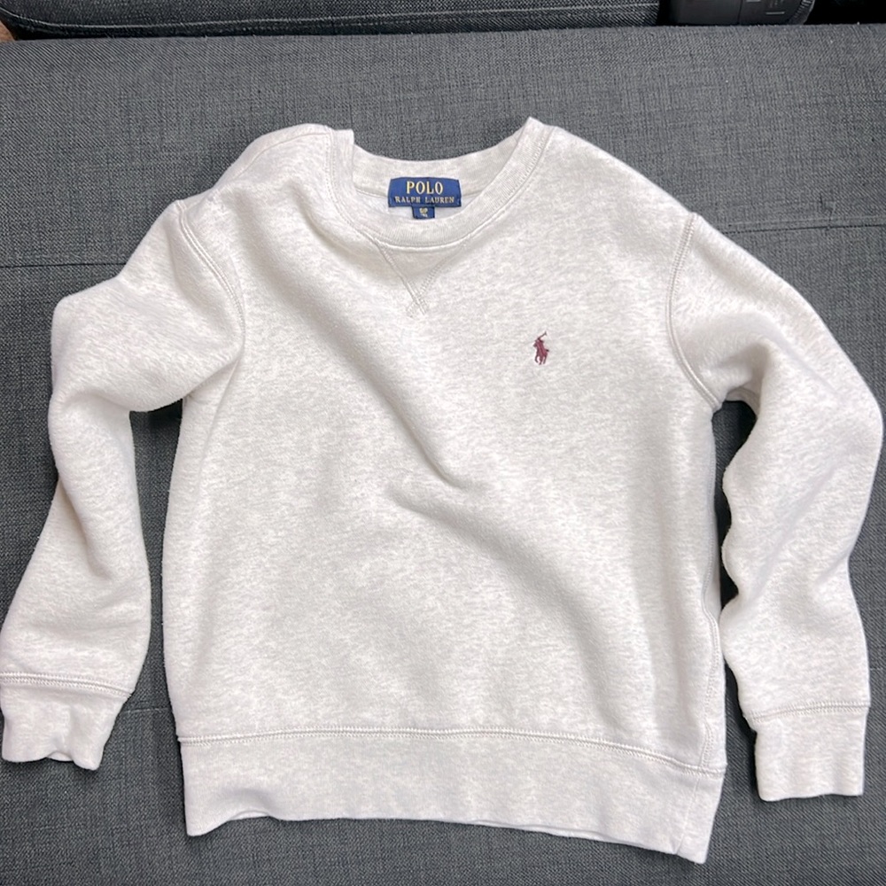 Polo Ralph Lauren Kids Crew Heather Gray Sweater
